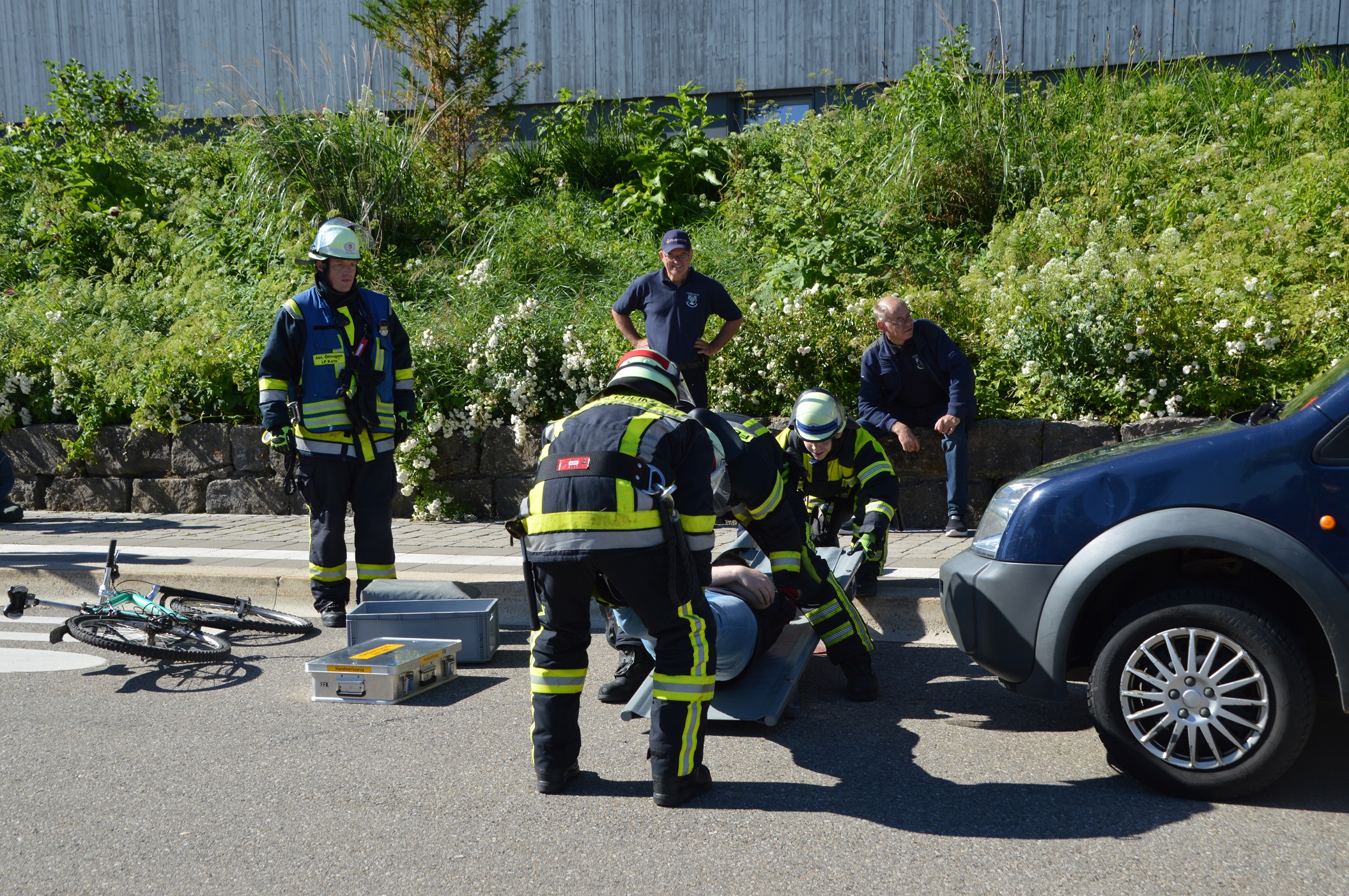 Feuerwehr Kirchheim Teck technische Hilfeleistungsübung.